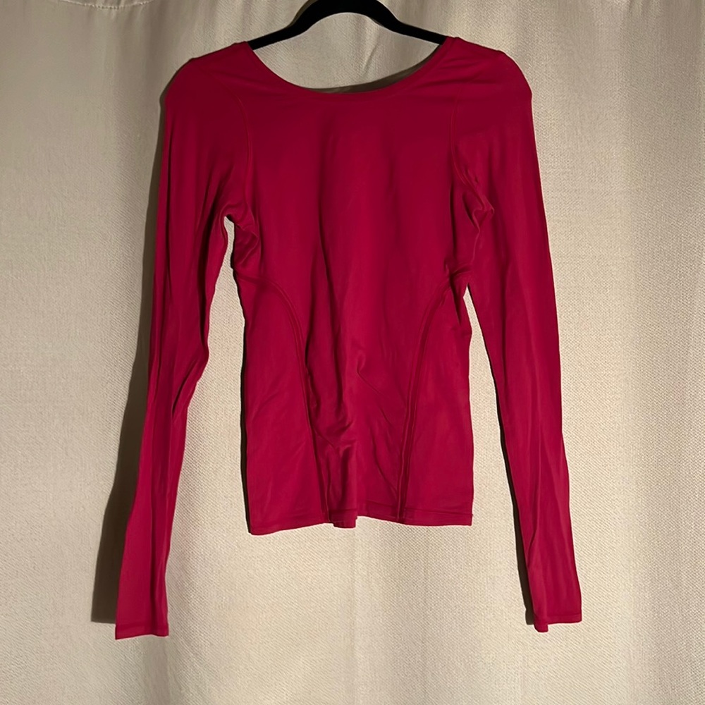 Red long sleeve lulu lemon top
